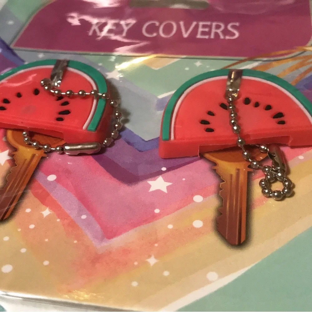Watermelon  Keys Key Covers Keychains - Picture 3 of 4